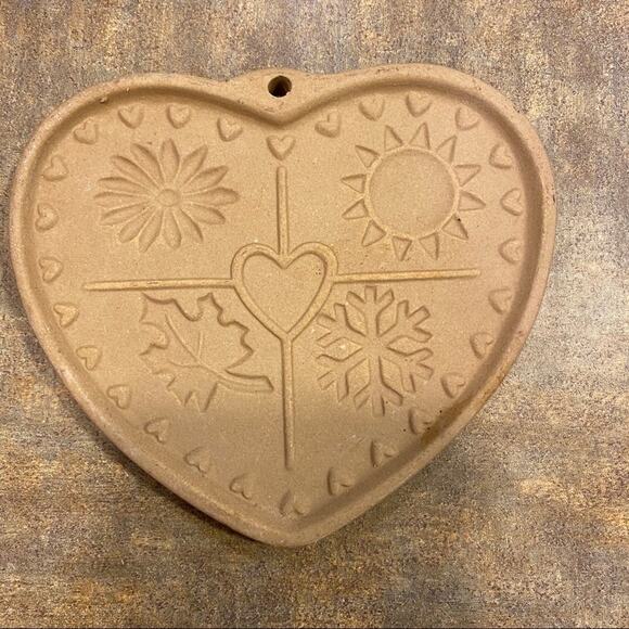 Vintage NEW Pampered Chef Seasons of the Heart Cookie Mold 1997 - Picture 5 of 5